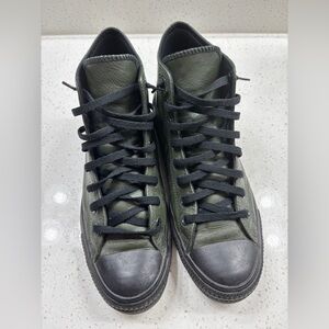 Converse Black and Green Sneakers